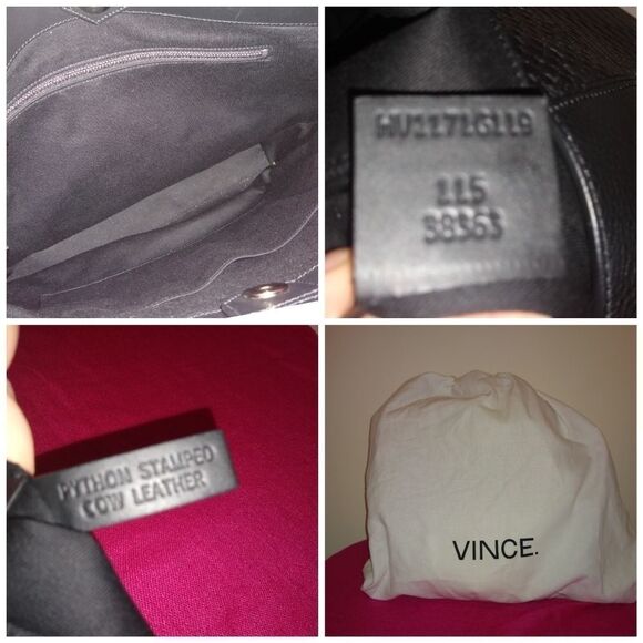 NEW Vince. Python / croc embossed leather purse - Picture 3 of 4